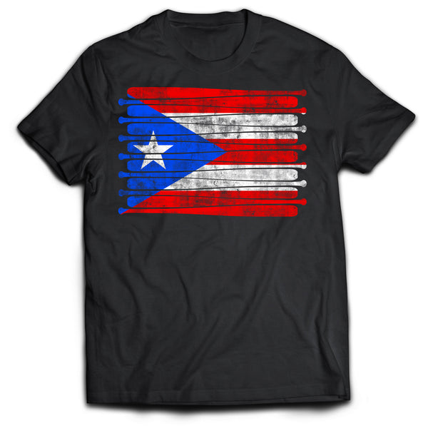 Puerto Rico Flag World Cup Baseball Puerto Rican National Flag T-Shirt Tee  Men's